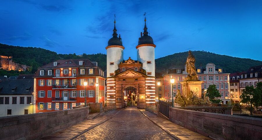 Heidelberg: Night Watchman Historic Adventure Tour - The Old Bridge as the final view