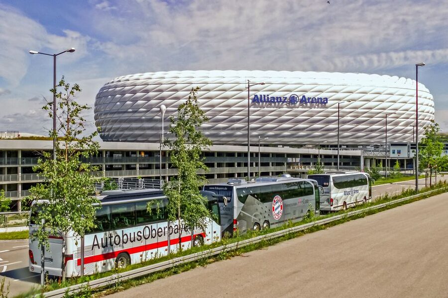 Munich: City Bus Tour & FC Bayern Munich Allianz Arena Tour - The first look at Allianz Arena
