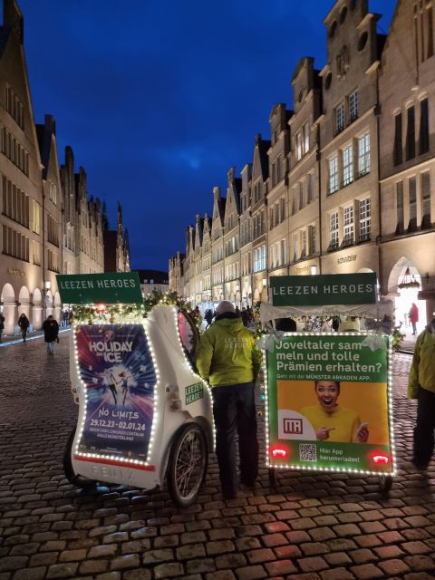Private Christmas Tour in Münster including Glühwein - A rickshaw ride that fits Münster